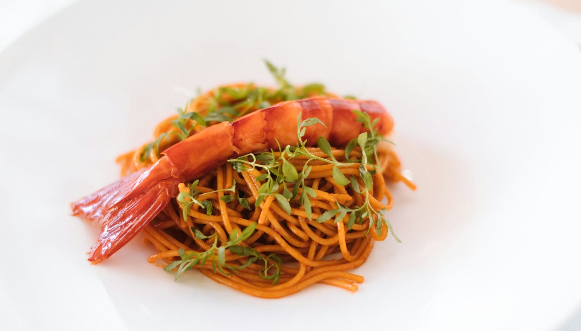 cooked food on white ceramic plate