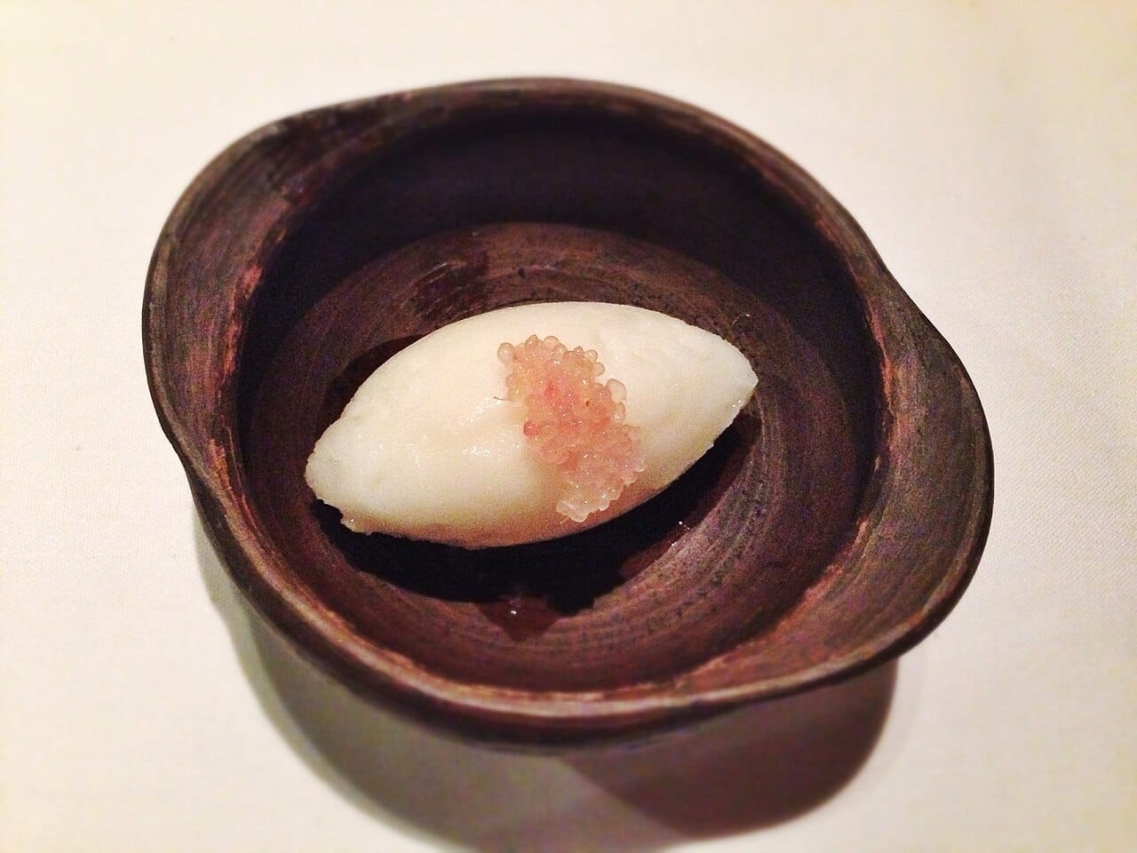 Grapefruit sorbet, finger lime