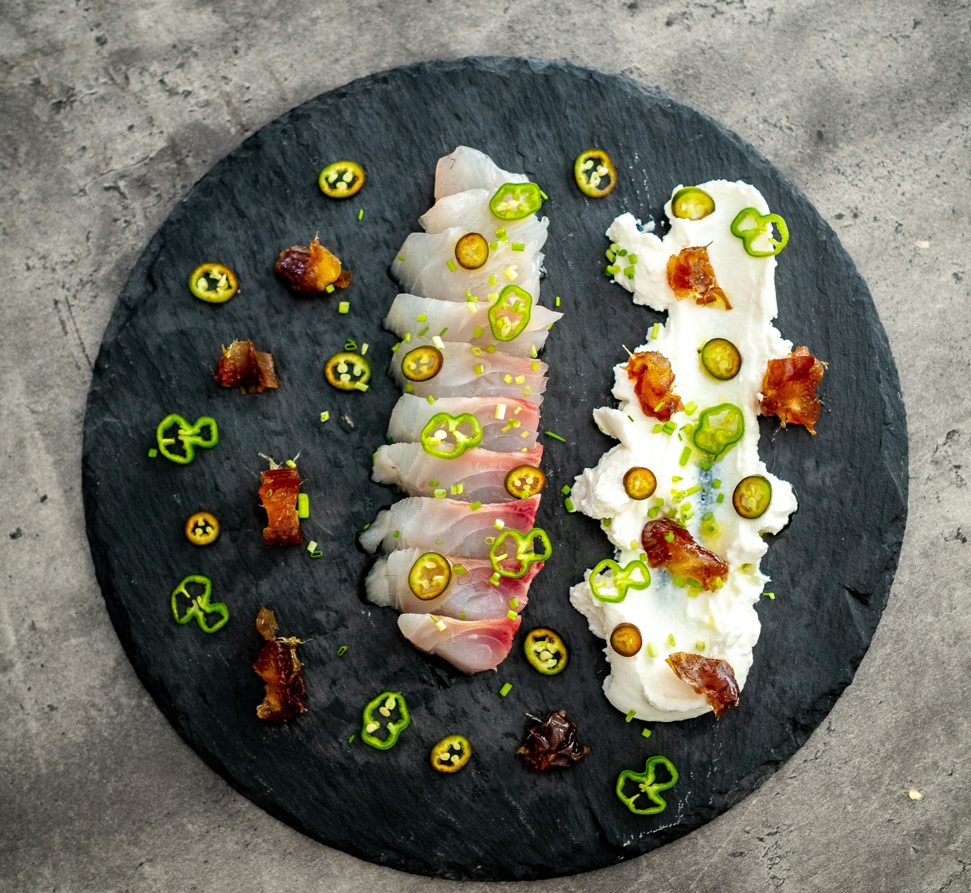 White flesh fish sashimi