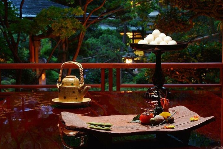 Garden View while dining in Kaiseki Ryori Style